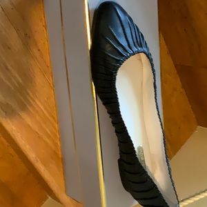 Dress black flat shoes size 10